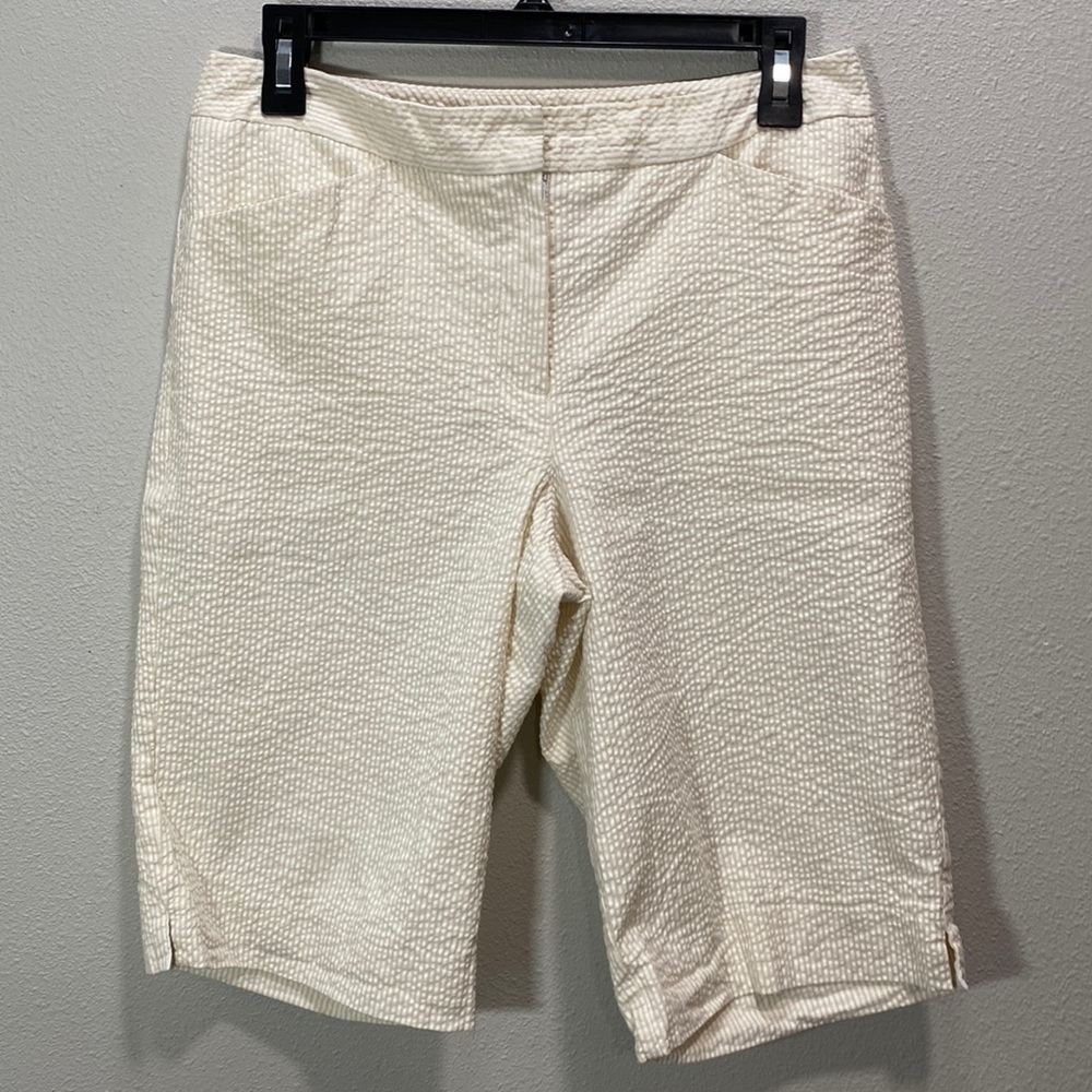 5‎ for $25 Pendleton Seersucker shorts beige white lined